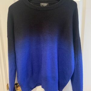 Gradient Blue Sweater - Cowl & Turtleneck